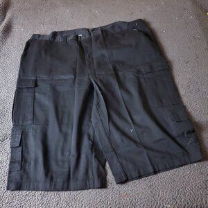 KingSize Cargo Shorts Big Tall Mens Size 50 Black Cotton Chino Khaki